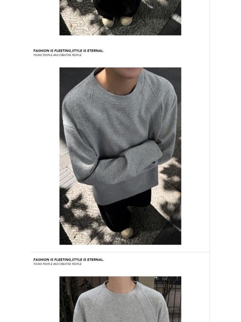 Men's Autumn Retro Heavyweight Patchwork Long-Sleeve Hoodie