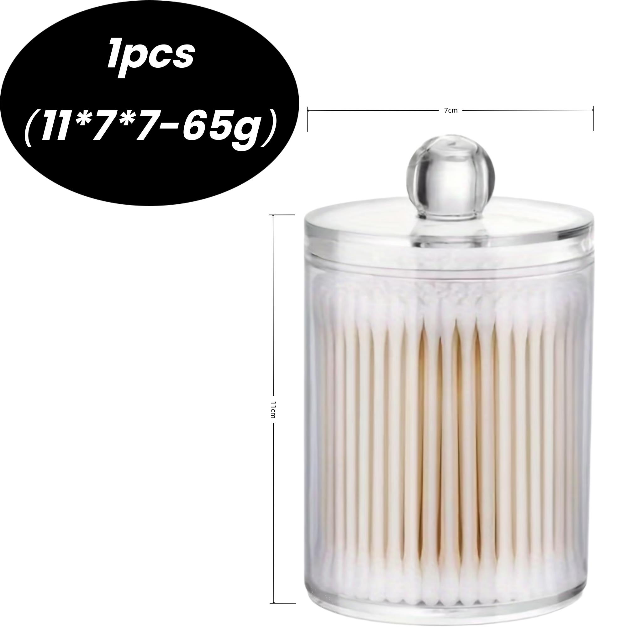 

1pcs Multi-Use Acrylic Organizer Box – Transparent Storage for Cotton Swabs, Toothpicks, Makeup, Bathroom & Kitchen