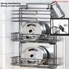 Kitchen Refrigerator Side Shelf Mmulti-functional Plastic Wrap Spice Bottles Storage Rack Kitchen Paper Tube Hanging Shelf