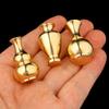 1PC Small Ornaments Portable Home Decor Tea Ceremony Brass Vase Buddhist Supplies Mini Gourd Incense Holder Aromatherapy Stove