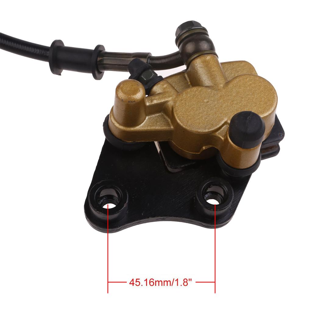 Upgraded Front Disc Brake Masters Cylinder Caliper with Brake Pad Assembly for 50cc 70cc 90cc SSR 110cc 125cc Atomik SSR