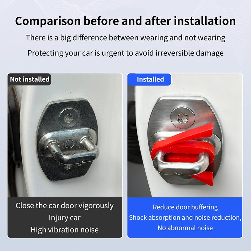Ammortizzatore di urto per portiera auto Fibbia universale per portiera auto Insonorizzante Smorzatore Ammortizzatore Cuscinetto Ammortizzatore anti-vibrazione 4/20 Pezzi