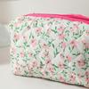1PC Portable Small Flower Printed Storage Bag Travel Makeup Case Women Toiletry Bag For Girls Traveling