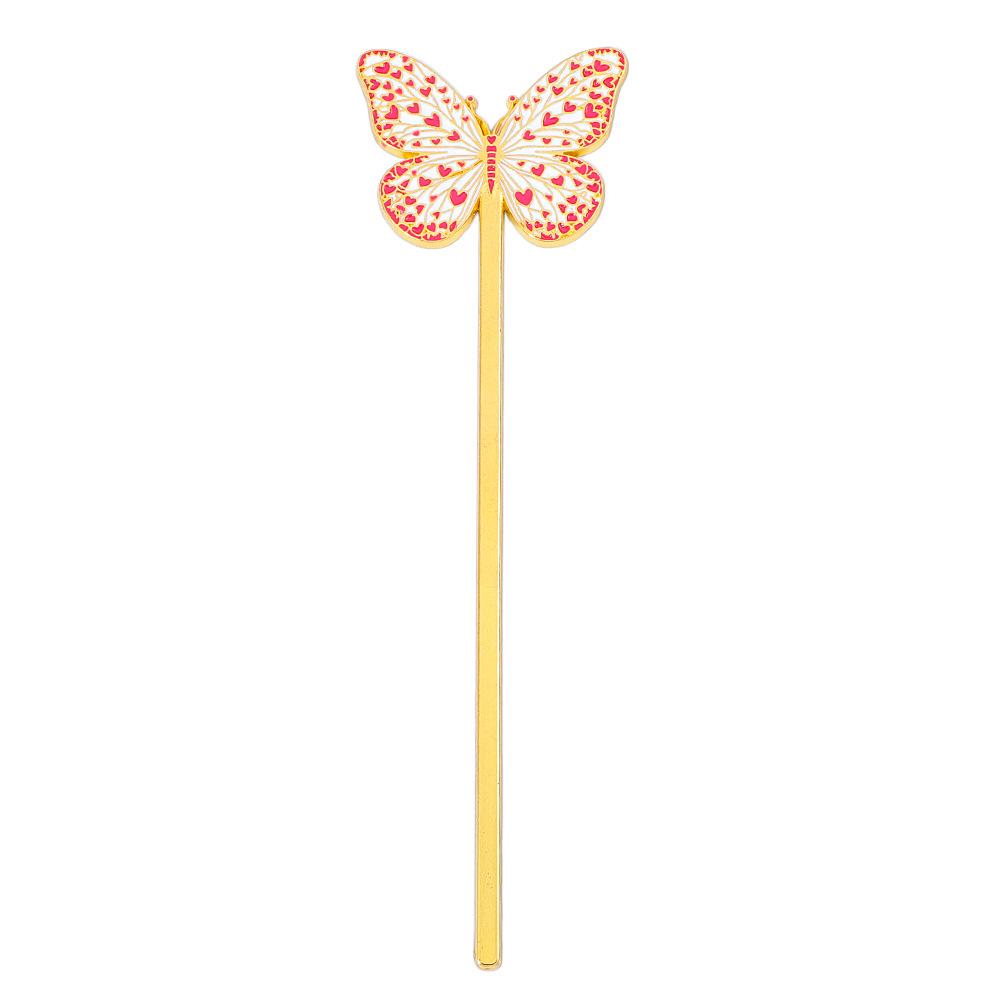 Aesthetic Book Page Clip Butterfly Metal Bookmark Student Reading Book Accessories School Stationery Decorating Books Gifts