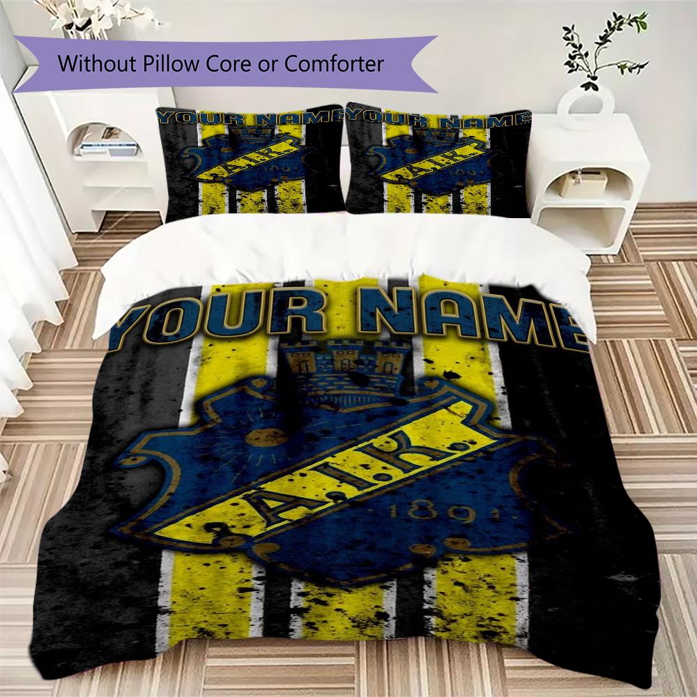 Custom Name Aik Pattern Bedding uilt Set uilt Cover Pillowcase Home Decoration Birthday Gift (1*duvet cover+2*pillowcase without core)
