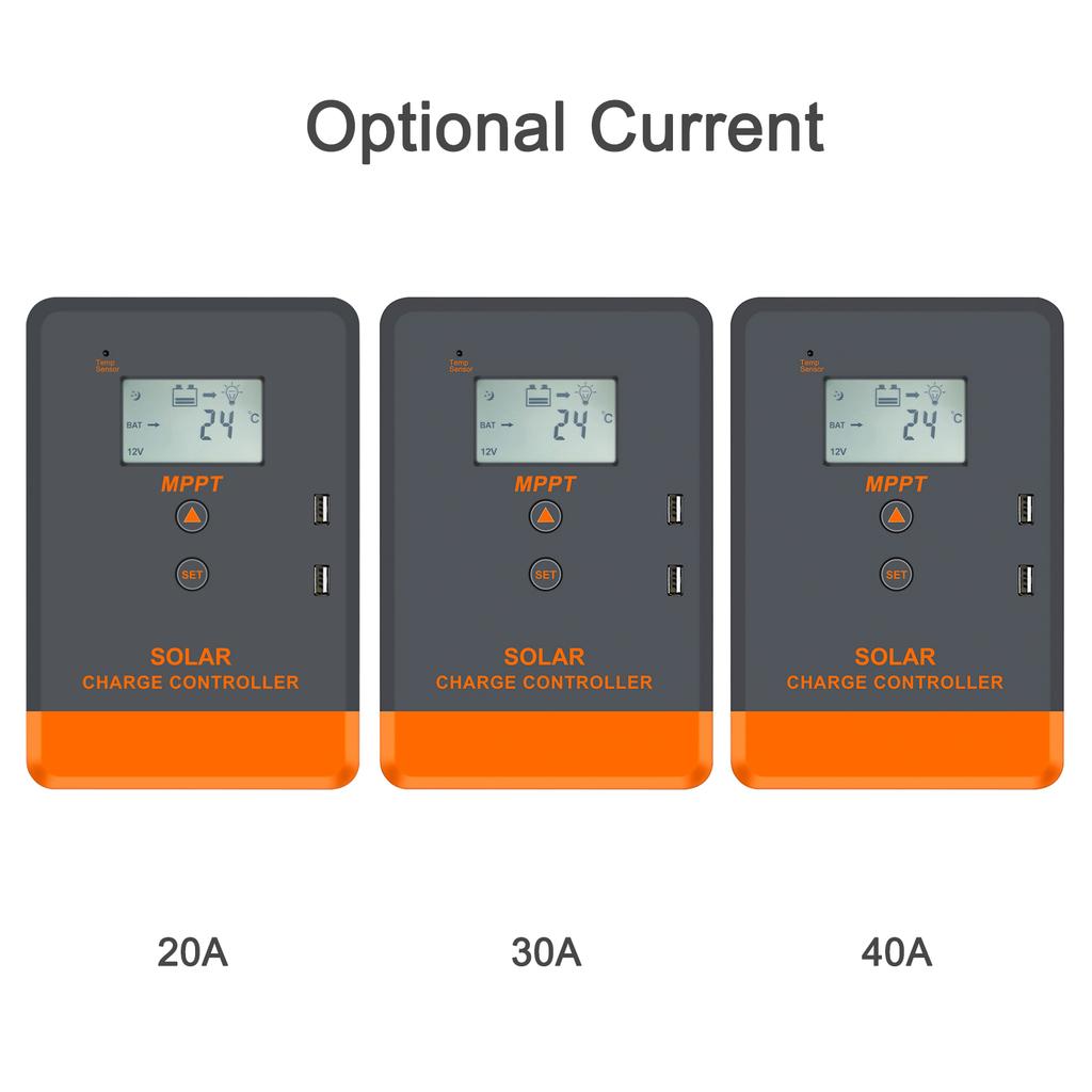 12Volt/24Volt Automatic Voltage Solar Controller Solar Panel Regulator LCD Display Solar Controller