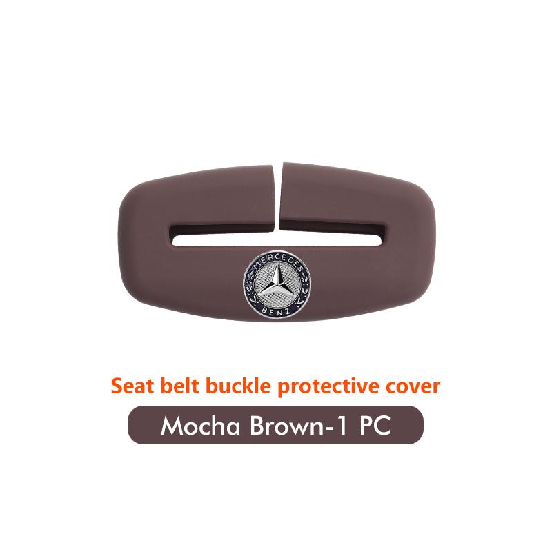GLC GLB Silicone Anti Scratch Car Seat Belt Clip Protector Buckle Lock Cover For Benz C180 C300 W124 W176 W177 C200 C260 GLC CL