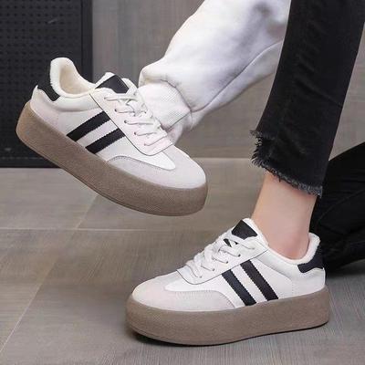 Thick-soled German Training Shoes Women's 2025 Summer New Versatile Sports Little White Shoes Popular Internet Celebrity Retro Casual Board Shoes