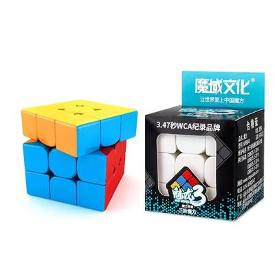 Moyu 3x3x3 Cubing Klaslokaal Meilong 3x3 Magic Stickerloze 3 Lagen Speed ​​Cube Professionele puzzel Speelgoed Voor Kinderen