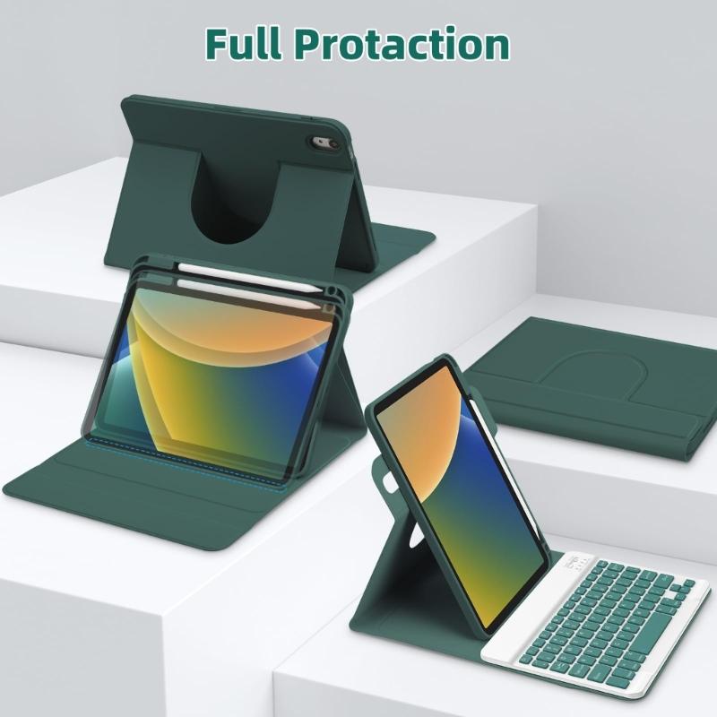Protective Case Keyboard Strong and Practical Keyboard Cover for 10.2" 9th 8th 7th 2019 2020 Generation Tablets