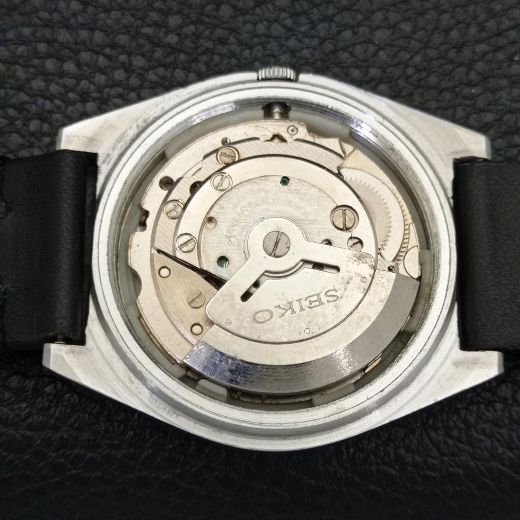 JAPAN 6309A VINTAGE SEIKO 5 AUTOMATIC MENS WHITE COLOR DIAL WATCH A701379-5