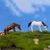10 stk Mini Miniatyr Hest Moss Fairy Hage Figur Landskap Bonsai Dekor Yousheng