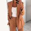 Women's Pants Suit Set Dressy One Button Long Sleeve Blazer And Pants