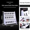 Multi-Camera Desktop & Floor Phone Holder with Charging Capability