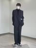 Unisex White Korean Casual Suit Jacket for Autumn/Winter