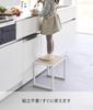 Yamazaki (Yamazaki) [Complete Product] Step Stool H30 White W40 X D28 X H30.1cm Tower Step High Type No Assembly Required 10123