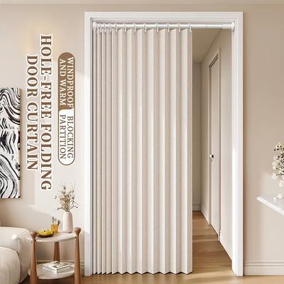 Elegantní závěs na skládací dveře bez tyče v bohémském stylu s pruhy Magnetická přepážka do obývacího pokoje, ložnice, kuchyně Všestranná domácí dekorace
