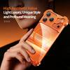 Special-shaped Metal Phone Case for IPhone17 Pro Case Metal Borderless Carbon Fiber Texture High-grade Case for IPhone17 Pro Max