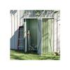 Abri de jardin - MUVOE - Acier - Vert - 142 x 84 x 189 cm - Grande porte avec verrou