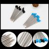 10Pcs Replaceable Ballpoint Pen Refills Ballpoint Metal Refills Metal Refill for Twist Action Ballpoint Pens 1.0mm Tip