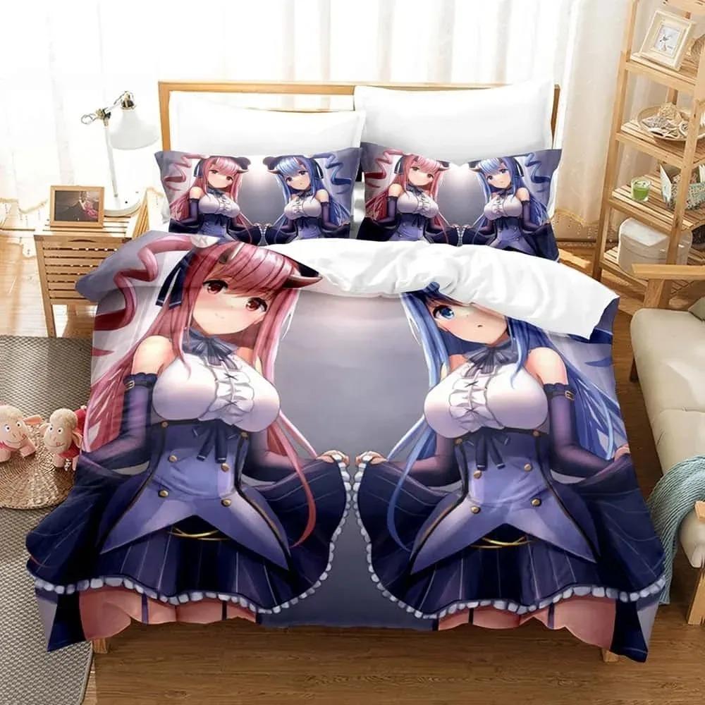 3D Print Anime - Azur Lane Bedding Set Single Twin Full Queen King Size Bed Set Adult Kid Bedroom Duvet cover Sets Home Textiles
