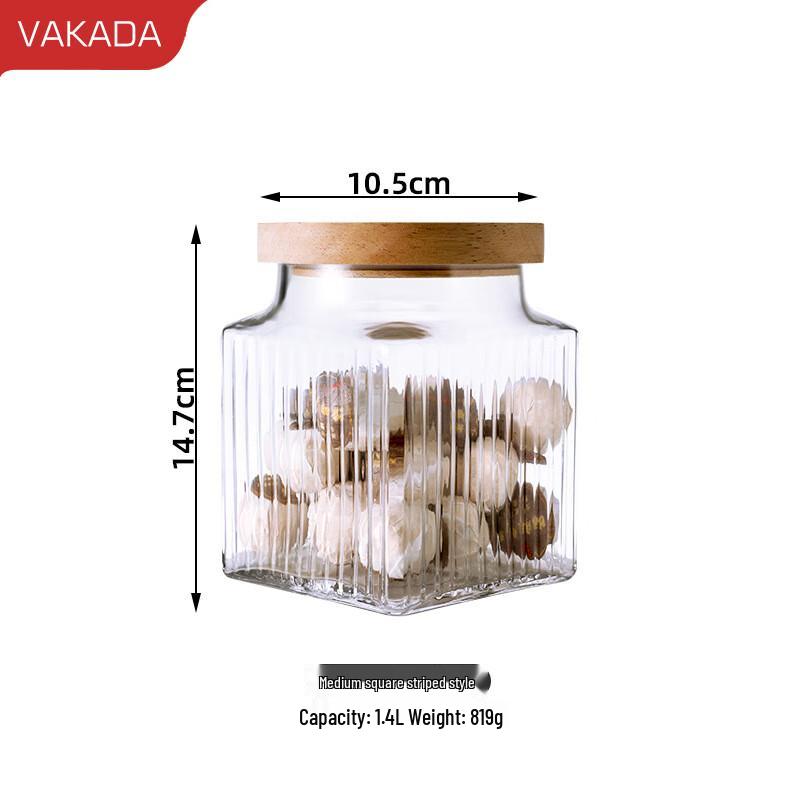 

VAKADA Borosilicate Glass Food Storage Jar
