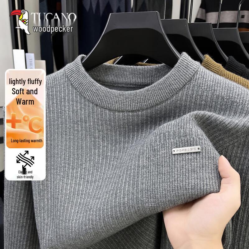 TUCANO Men s Warm Fleece-Lined Turtleneck Knit Sweater 3XL