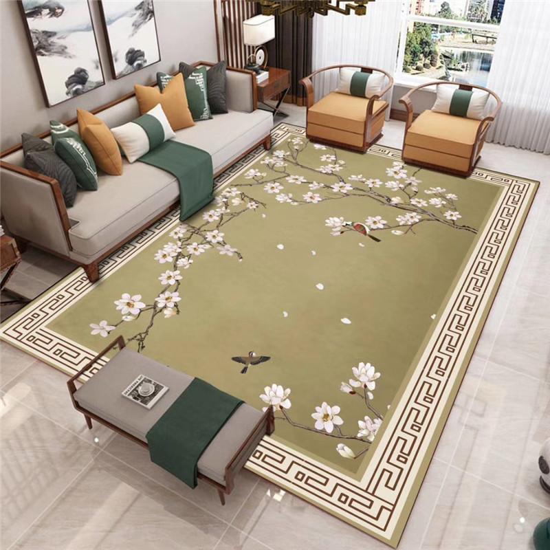 New Chinese Style Carpet Floor Mat Living Room Sofa Floor Mat Household Bedside Carpet