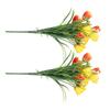 2 Stück künstliche Tulpen Blumen Fake Tulpenstrauß Dekoration für Haus Garten Hochzeit Party Dekorationen Zubehör
