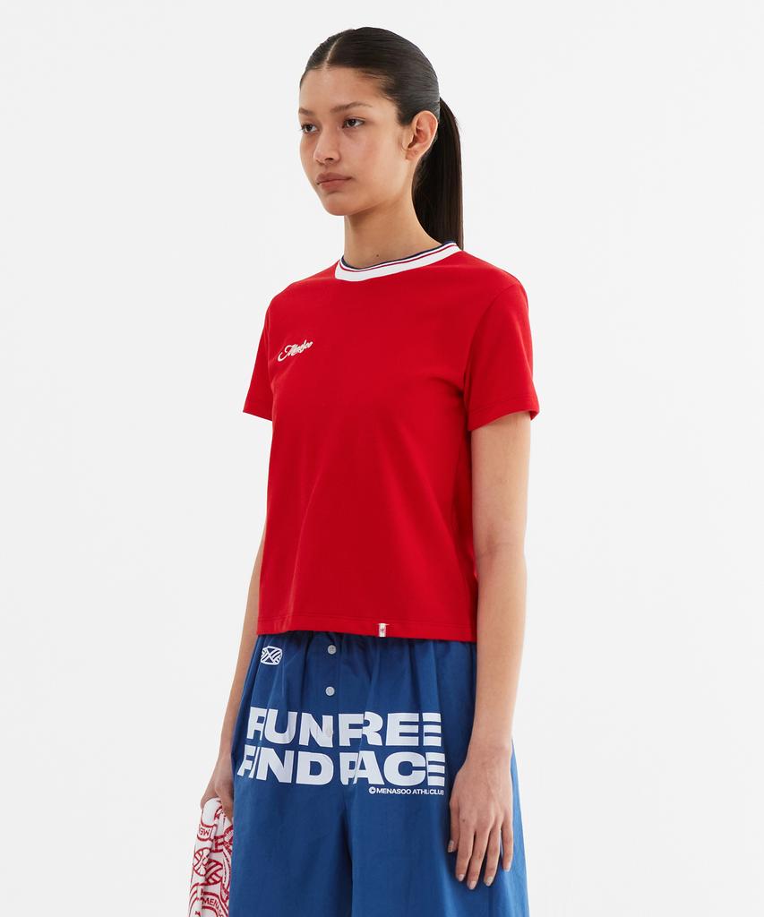Minasu Silky Cotton Round Pk Tshirts_Red