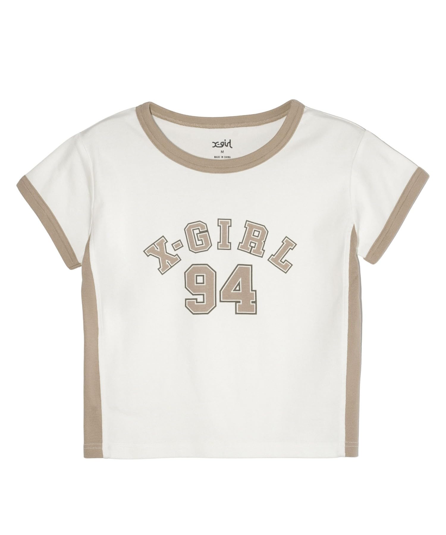 

Casual NUMBERING BABY TEE WHITE X-girl S/S белый