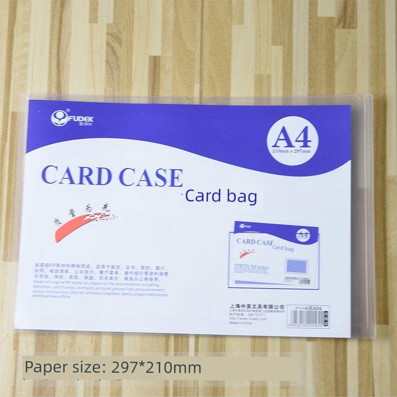 

Fudek B5 Transparent Hard Ha04 Top Card Bag Army Green(20 Pieces in A4)
