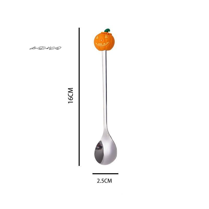 Halloween Stainless Steel Tableware Set - Coffee Spoon Dessert Spoon Fruit Fork - Theme Party Accessories