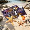 Custom Name Personalized Saint Seiya Print Beach Towel, for Trip Camping Beach Party Home Decor, Birthday Gift for Family & Friends