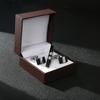 Square French Shirt Cufflinks & Tie Clip Display Gift Set - Three-Piece Boxed Collection