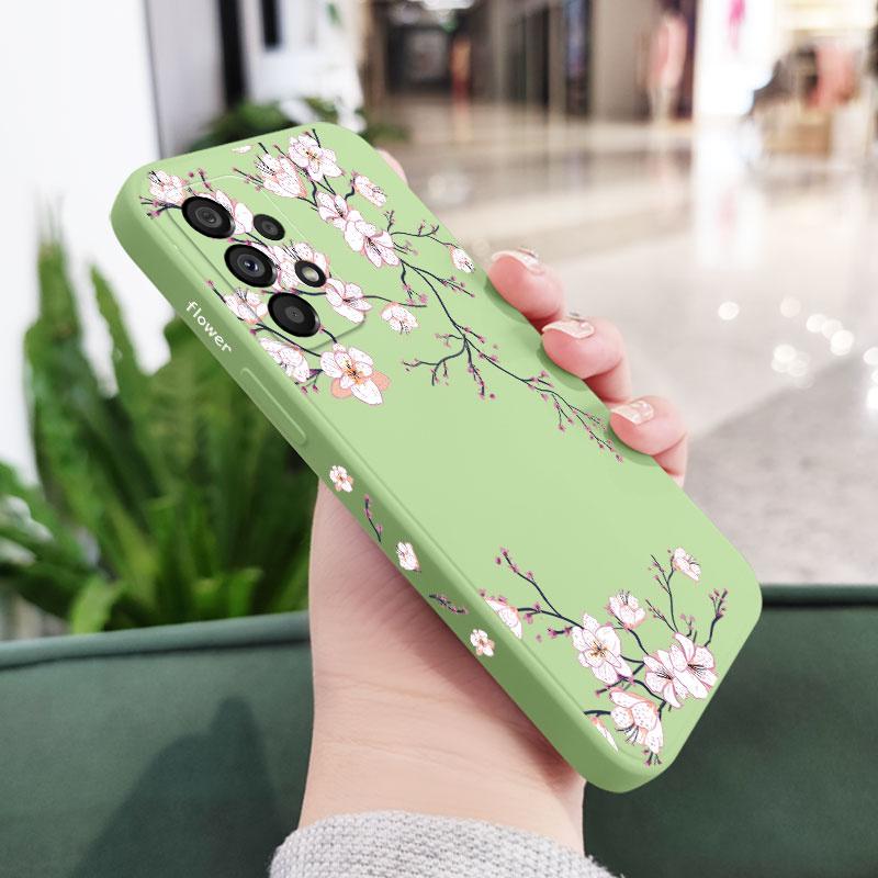 Plum Blossom Phone Case For Samsung A17 A16 A06 A54 A34 A24 A14 A15 A25 A35 A55 A73 A53 A33 A23 A13 A72 A52 A32 A22 4G 5G