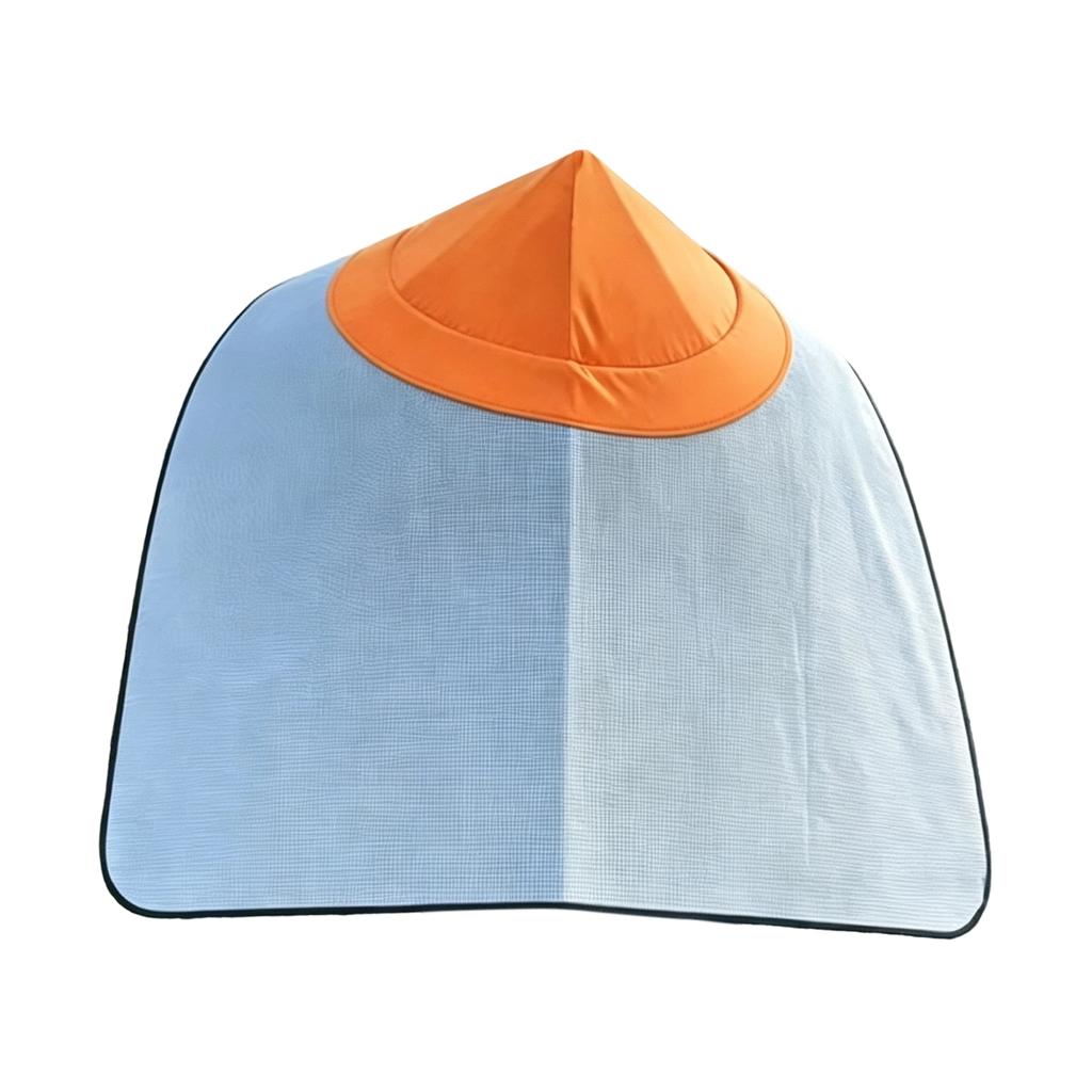 Thickened - hat with cape and pointed top—versatile, heat-insulating, and rain-resistant; ideal for farm work and tea picking.