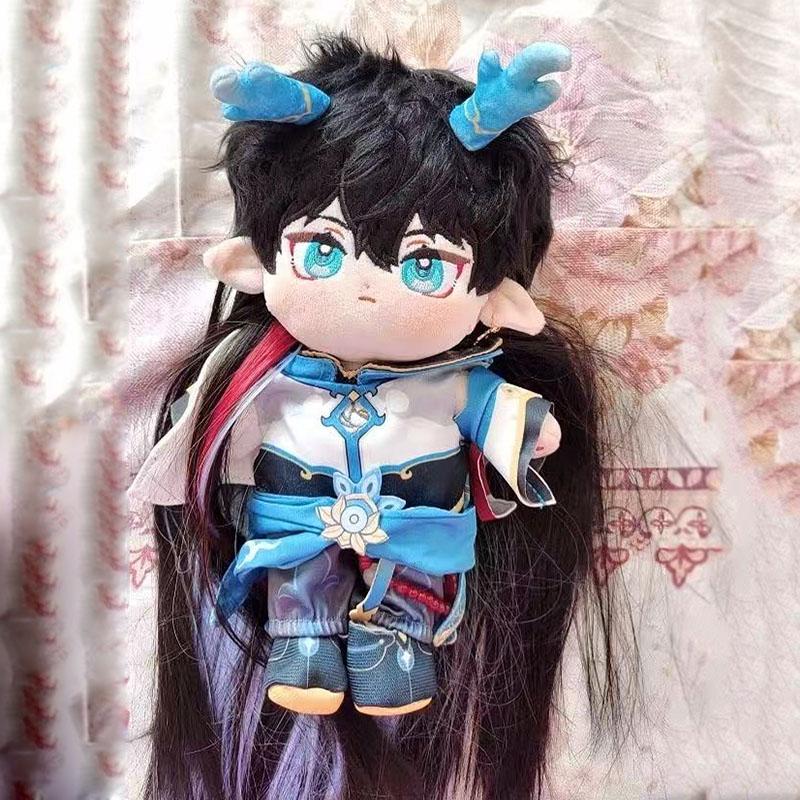 20cm Dan Heng Cotton Dolls Yinyue Costume Honkai: Star Rail Plush Dress-up Puppet Gift Toys for Children Adults Collectible Gift
