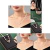 Elegant Heart Shaped Pendant Necklace With Sparkling Diamonds And Pearls For Women