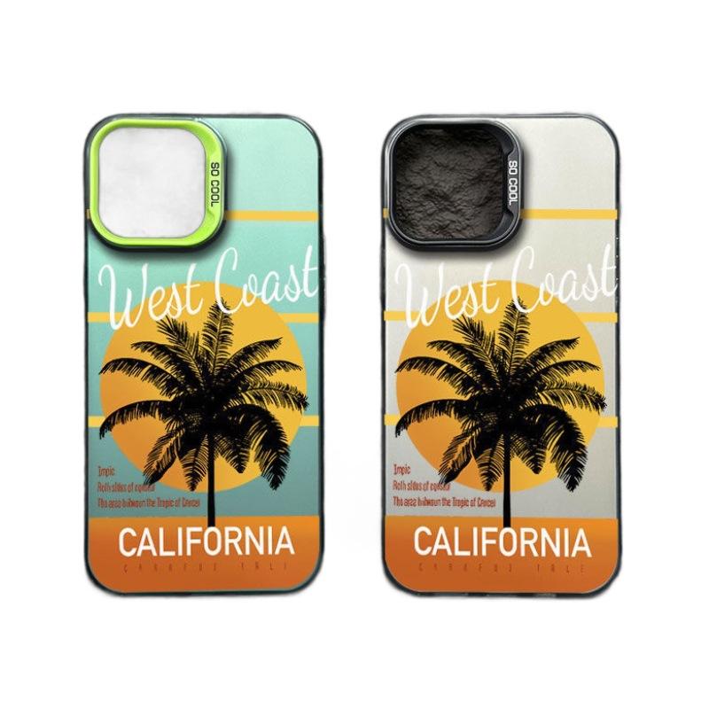 Coconut Tree Sunset iPhone15Pro Case for Apple iPhone 14/13/12/11/XsMax/xr/x - Trendy Laser Design