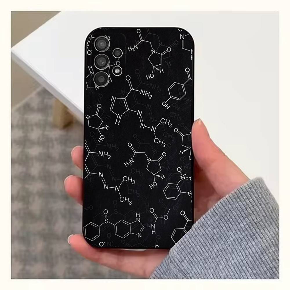

Chemistry Periodic Table Case For Samsung S22,S25,Ultra,S24,S23,FE,S20,S10,Plus,S21,S9,Lite,Soft Silicone Black SamsungS25