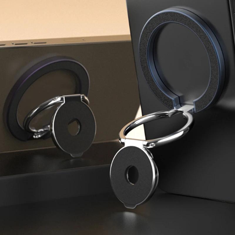 Portable Cell Phone Magnet Stand for Magsafe Finger Ring 360° Rotation Double Magnetic Holder for IPhone 15 14 16