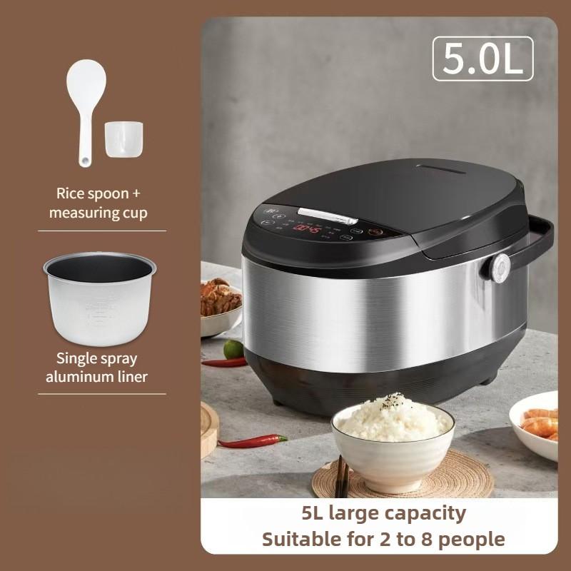 Pentola elettrica da cucina automatica di grande capacità da 5L, cuociriso multifunzionale per uso domestico, cuociriso intelligente