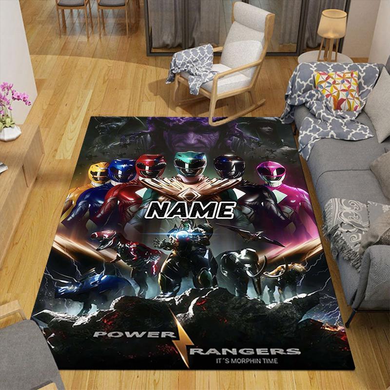 Custom 1Pc Power Rangers Teamup Rug Office Carpet Indoor Outdoor Entrance Doormat Nonslip Soft And Comfortable Living Room D2915221