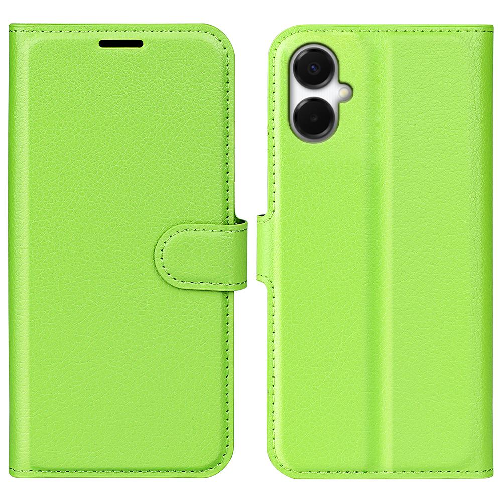 For Samsung Galaxy A06 5G Wallet Case Litchi Texture Shockproof Leather Flip Stand Phone Cover