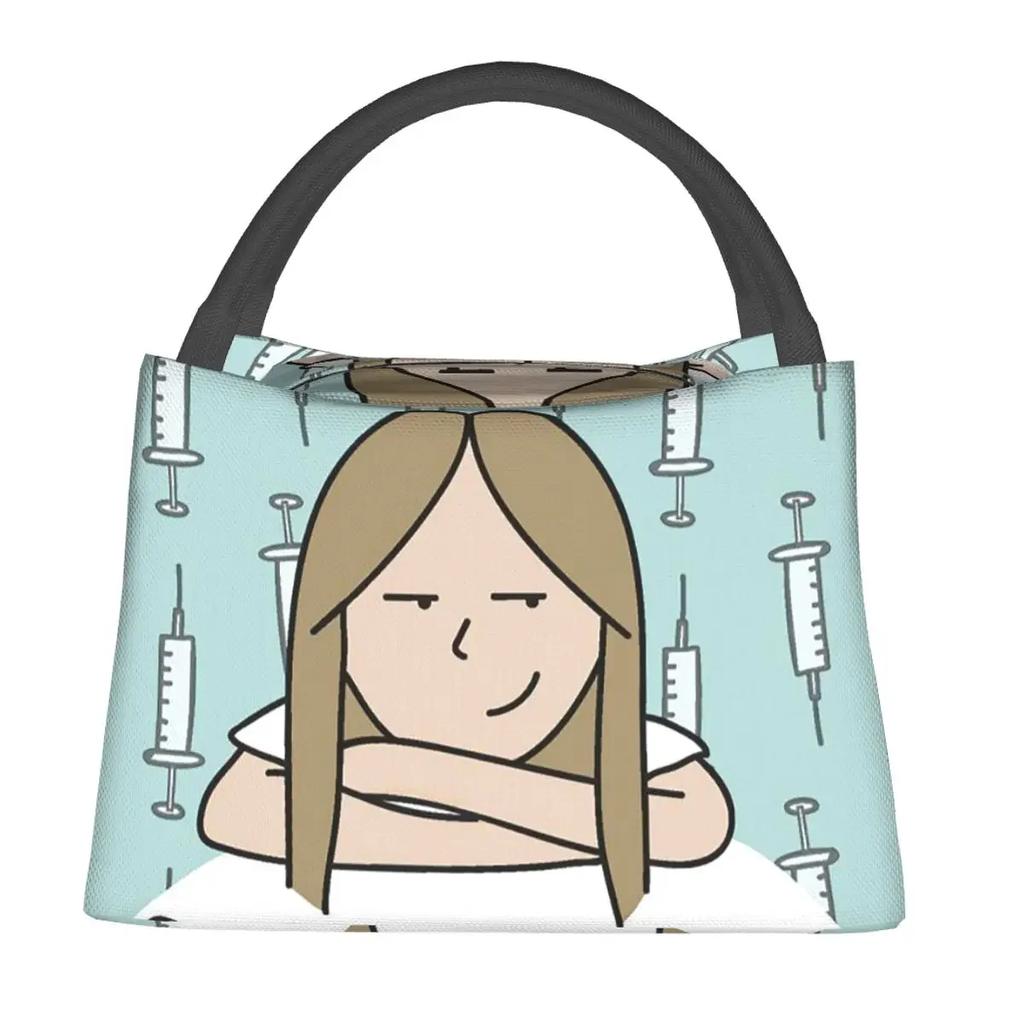Enfermera En Apuros Doctor Nurse Lunch Bags Bento Box Lunch Tote Picnic Bags  Thermal Bag for Woman Kids Office