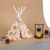 Dollhouse Teepee Tent Realistic Design Miniature Camping Set Fake Fire Decoration Creative DIY Resin Campfire Prop