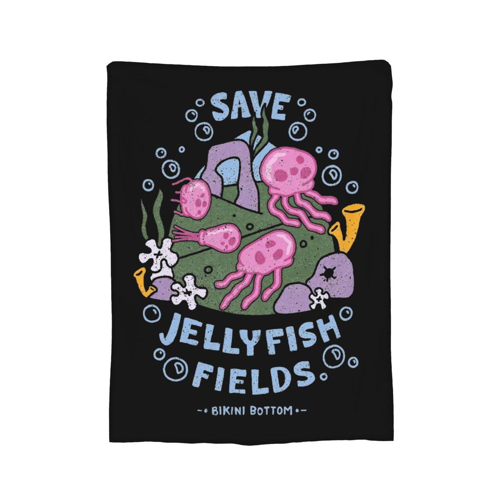 Handsome S-Squidwarded Pattern Blankets Flannel Decoration Multi-function Soft Throw Blankets for Bedding Travel Bedding Throws