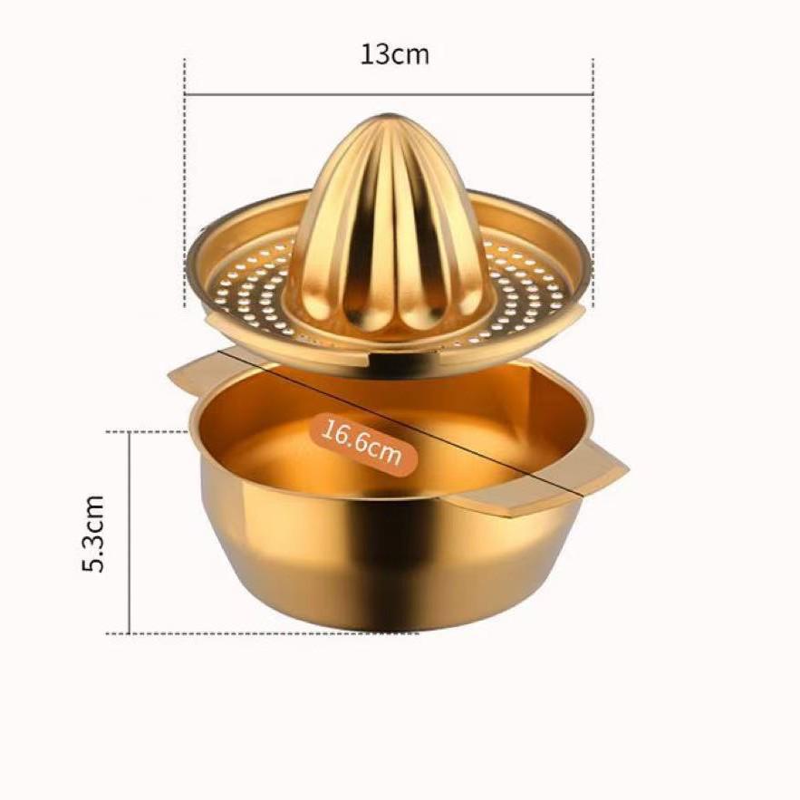 Manuelle Saftpresse aus Edelstahl für Zitronen & Orangen