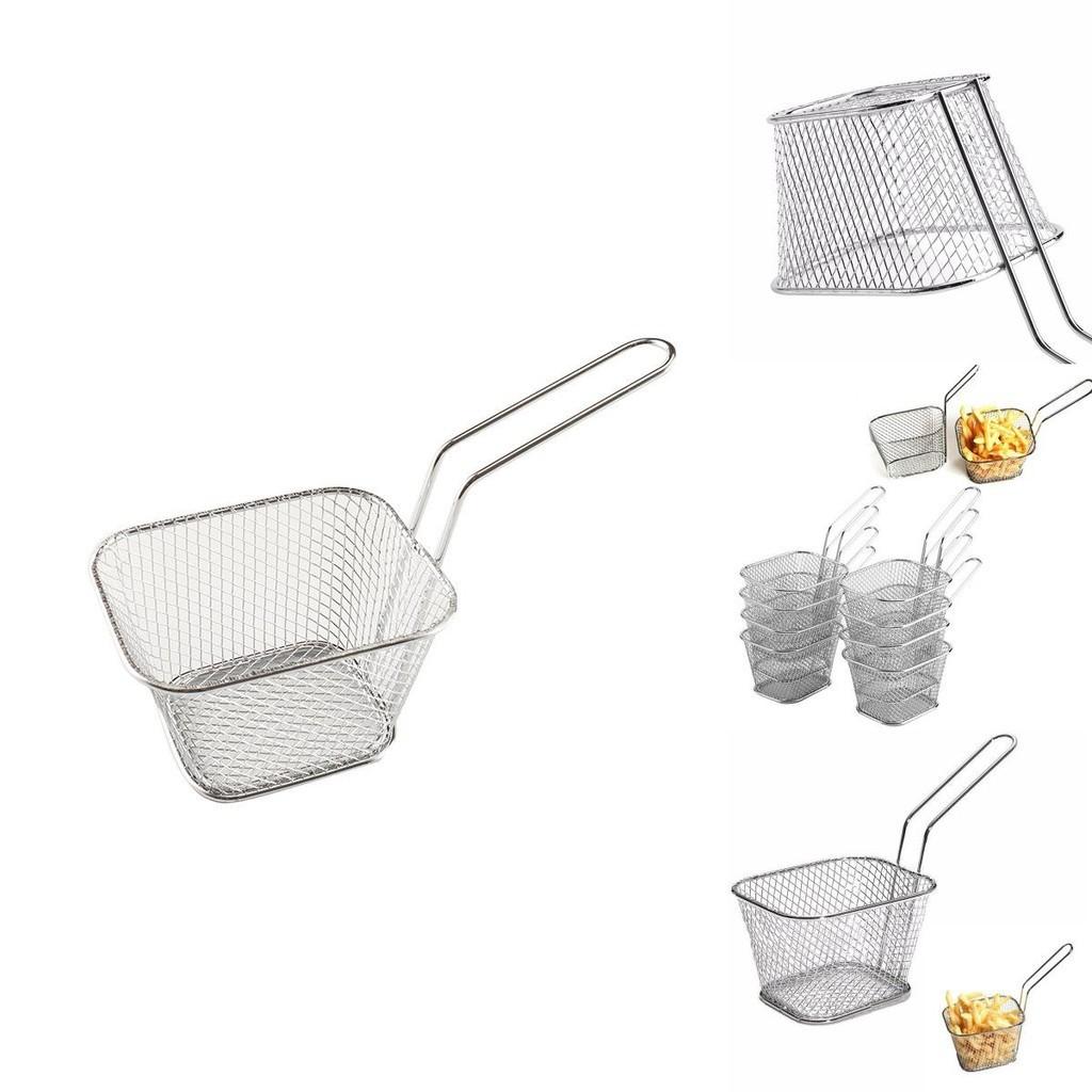 Rectangular French Fries Basket Durable Non-toxic Rust-proof Kitchen Tool For Fried Foods